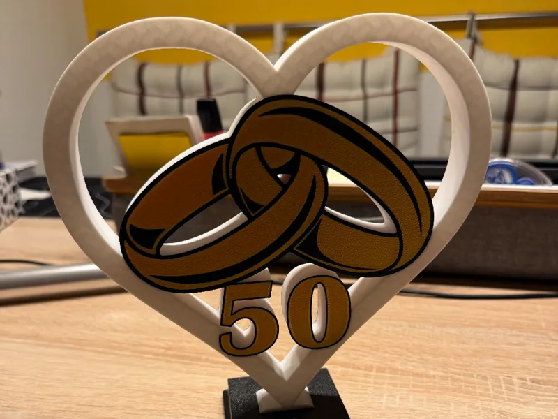 50. Hochzeitstag (Farboptimiert kürzere Druckzeit)