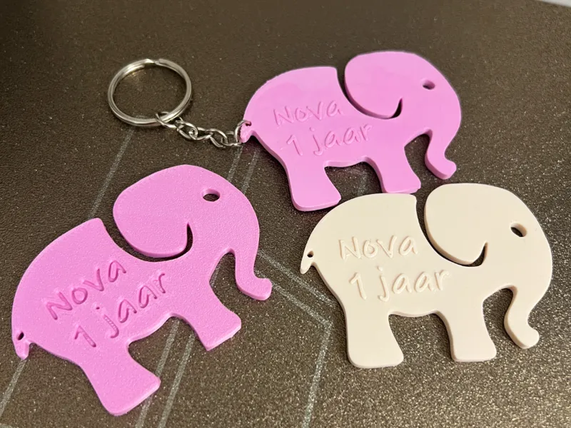 Elephant   personal Keychain, Keyring,