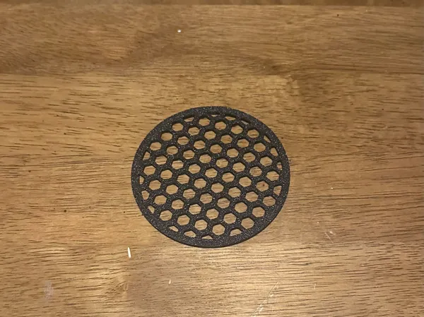 Dessous de verre motif nid d'abeille