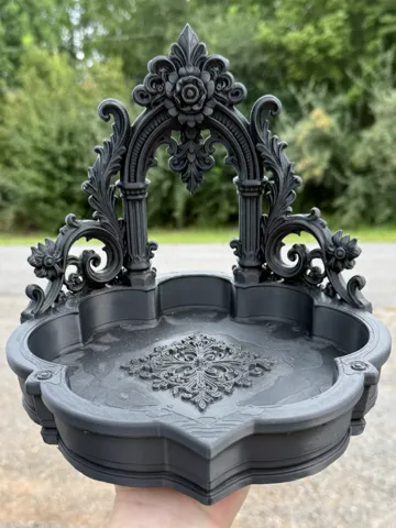 Modelo para impresión 3D: Gothic Catchall Bowl — vista de referencia 2