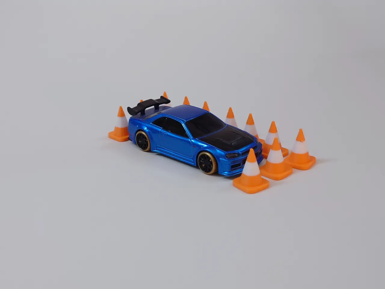 Mini Traffic cone - (1/76 Scale) view 4