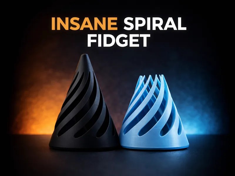 Spiral Fidget Toy–Smooth Twist Toy Print-in-Place