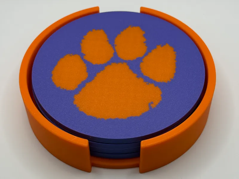 Clemson Tigers Coaster Set (4)