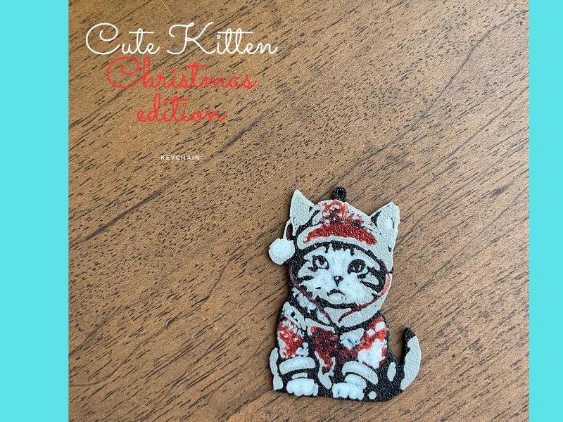 Cute Kitten keychain