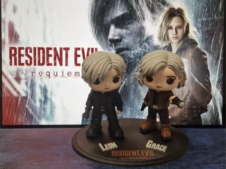 Leon & Grace Resident Evil Requiem Funko-Style set