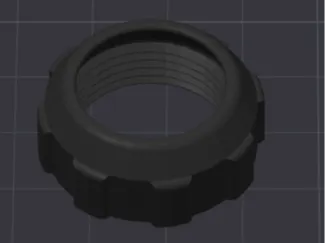 Replacement cap nut for car phone holder