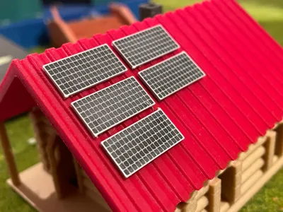 H0 scale solar panel, mideltrain, 0,2mm nozzle