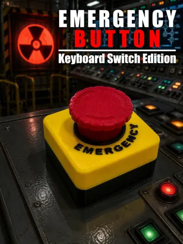 Objeto manipulable: Emergency Big Red Button - fidget clicker — vista de referencia 2