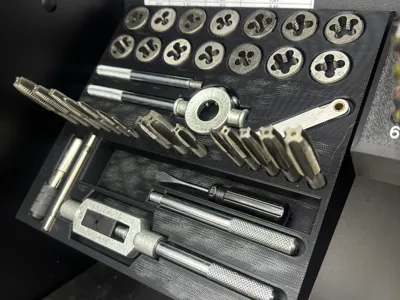 Tap and Die Holder Pegboard 10x10 38mm Garant
