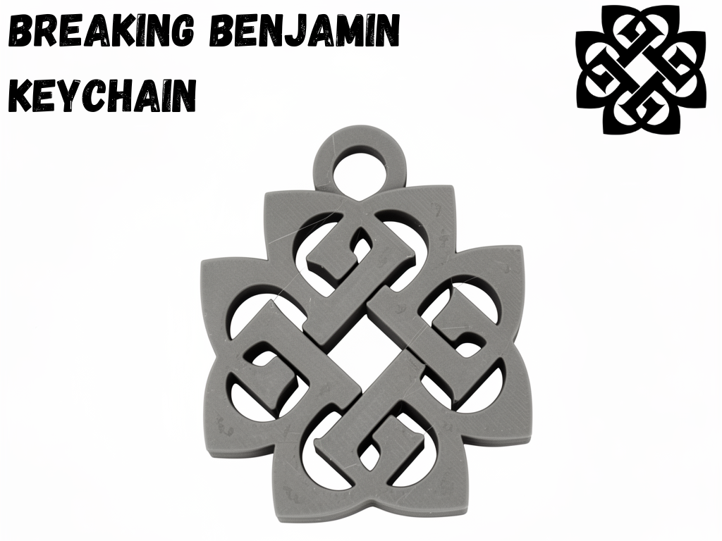 Breaking Benjamin Logo Keychain (Single Color)