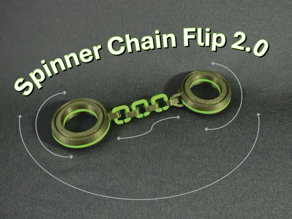Spinner Chain Flip 2.0 - Strong Modular Fidget