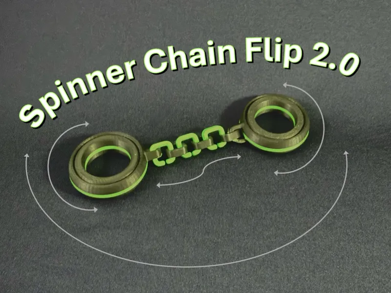 Spinner Chain Flip 2.0 - Strong Modular Fidget