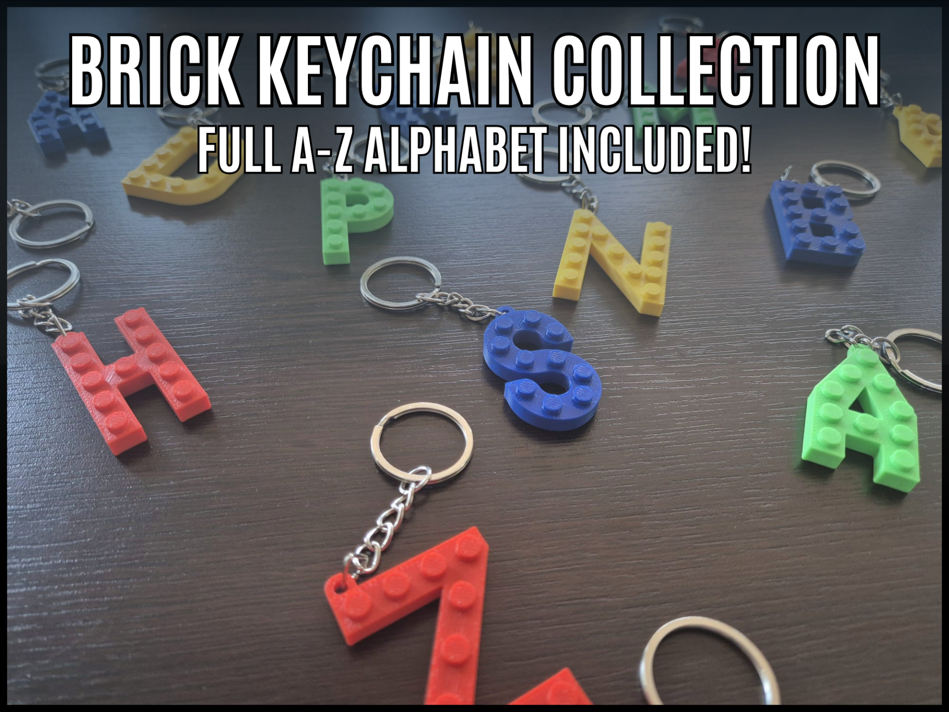 Brick Letter Keychains (A-Z)