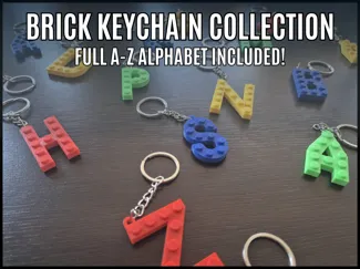 Brick Letter Keychains (A-Z)