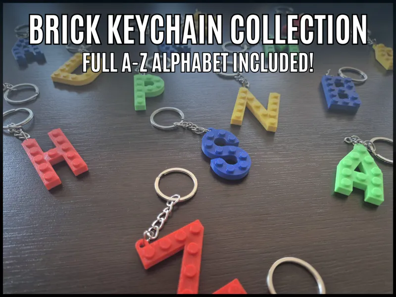 Brick Letter Keychains (A-Z)