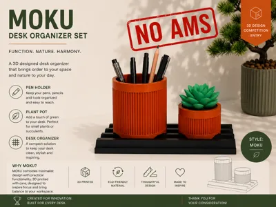 MOKU – Modular Desk Organizer Collection