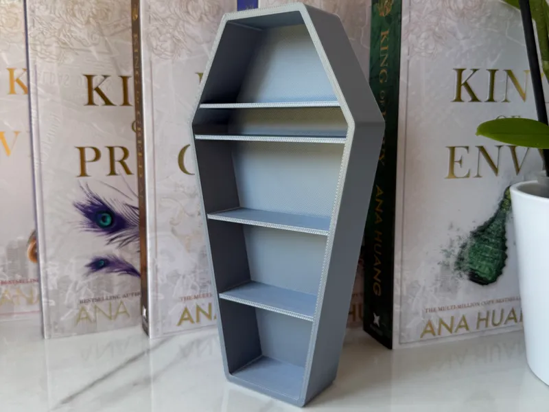 Coffin Shaped Mini Bookshelf