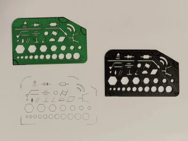 Technical drawing stencil