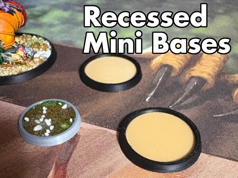 Recessed Kill Team Bases(25/32/38/50mm) (GW/WH40K)