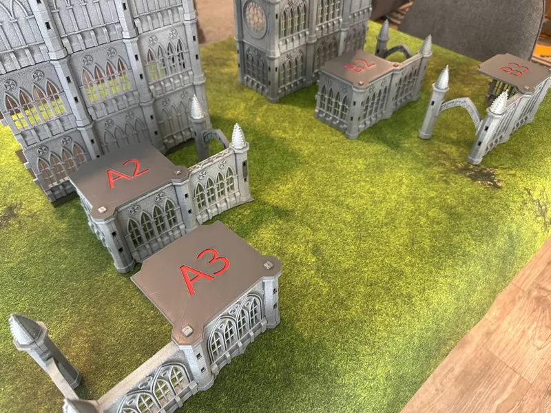 Pegasus Hobbies Terrain Numbered Roof Tiles