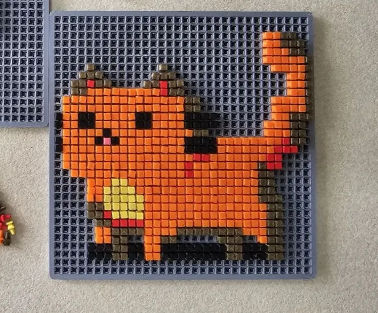 Cute cat pixel art