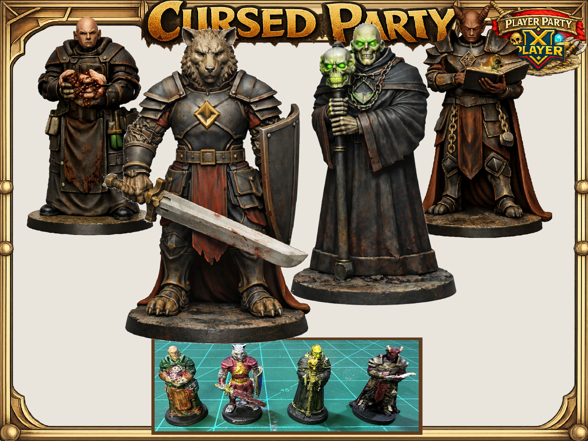 Cursed Party: DnD D&D Pathfinder Mini