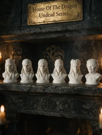 Figura decorativa: House of the Dragon Undead Bust Collection — vista de referencia 4