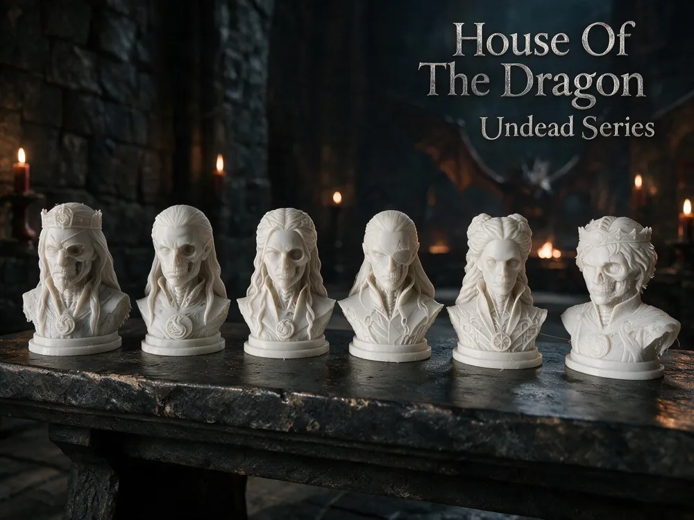 Figura decorativa: House of the Dragon Undead Bust Collection. Referencia del modelo original.