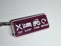 I <3 FARMING - KEYCHAIN