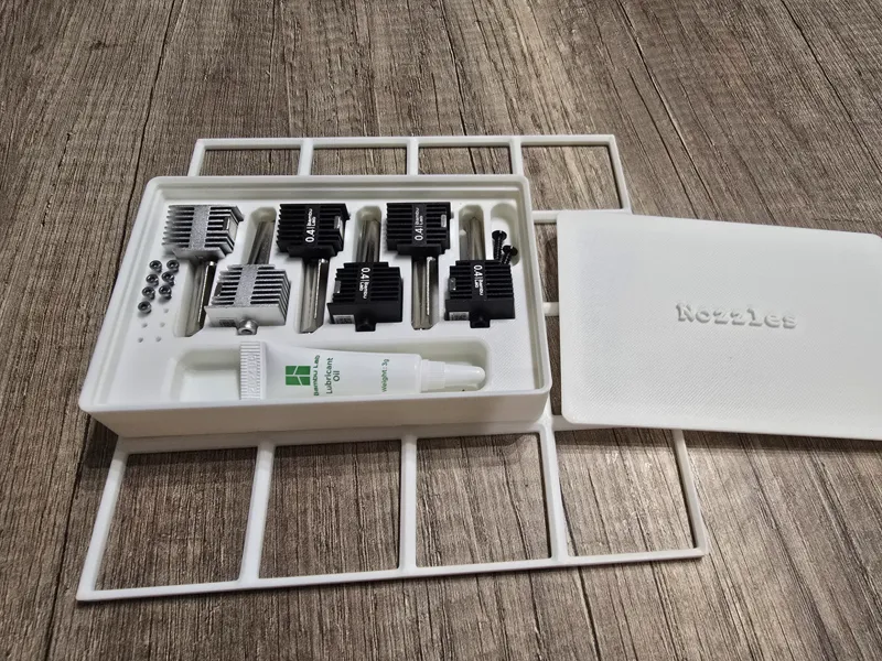 Nozzle Box for A /P2S/ H2 Gridfinity w/ lid