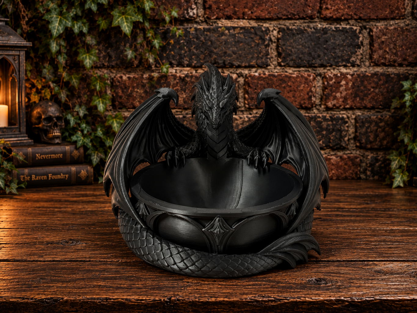 Dragon's Hoard - Gothic Dragon Trinket Bowl 3D model