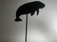 Lamantin — topper à gâteau ou déco plante — photo 1