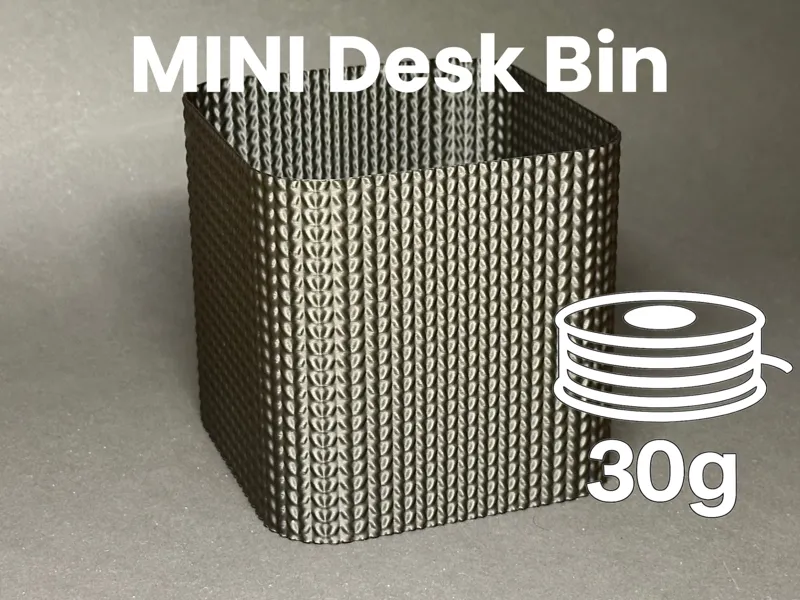 Mini Desk Bin | Trash Can | Texture | Knitting