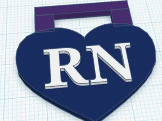 nurse badge tag 
