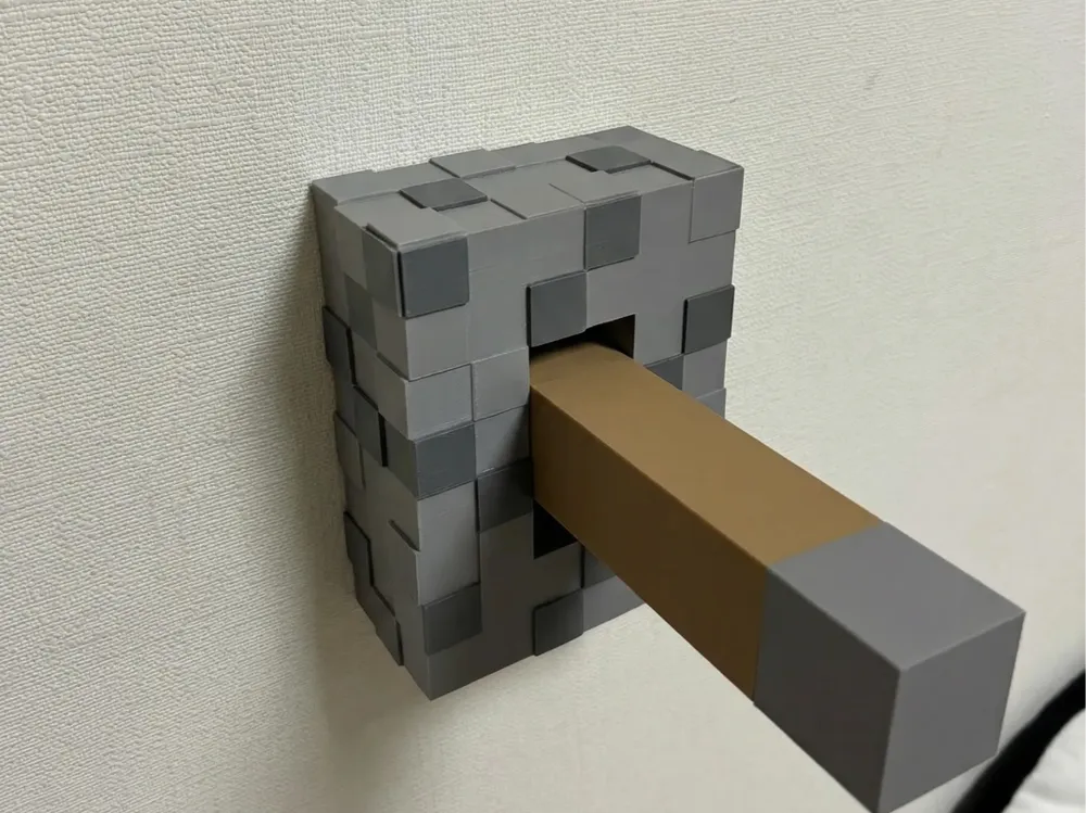 Custom Light Switch Minecraft Minecraft Lever Light Switch Cover - Free 3D Print Model - MakerWorld