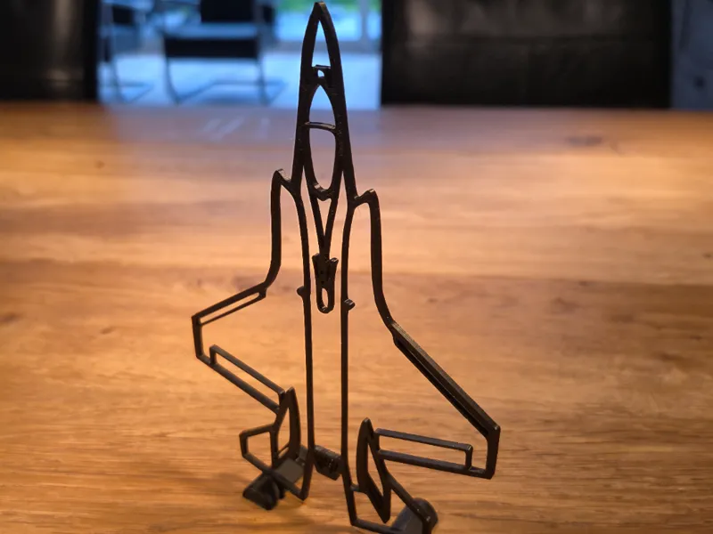 F35 Lightning II silhouette with stand(fast print)