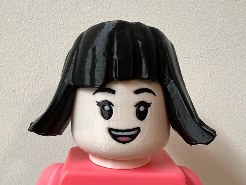 Big Brick * Female Ponytail With Bangs Hair