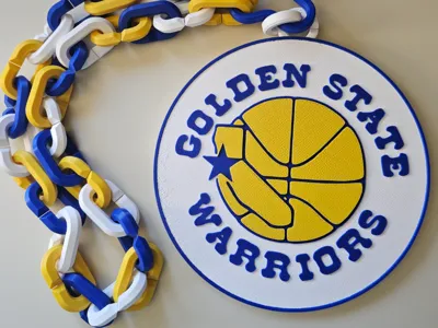 Retro Golden State Warriors Fan Chain