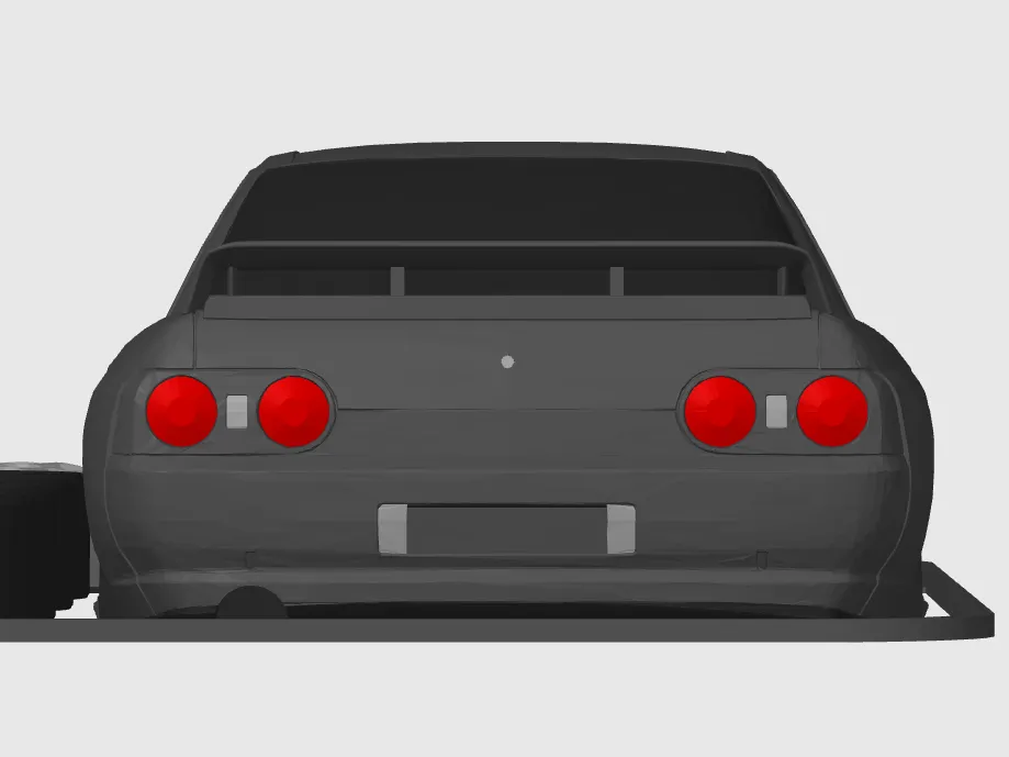 Nissan Skyline GTR R32 Kit Card (1:24 scale) - Free 3D Print Model ...
