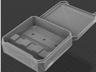 Klappbox für Kleinteile 3x A1 Hotends 