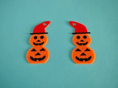 Halloween - Pumpkins wearing Hat