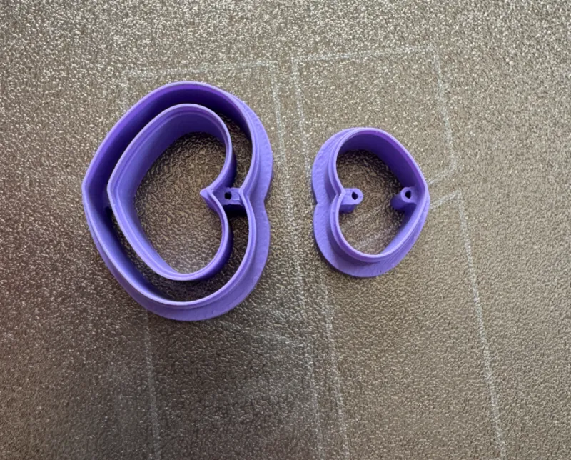 Skinny heart cutout polymer claycutter set *sharp*