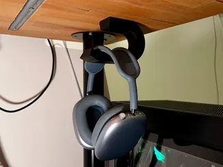 Modern Under-Desk Headphone Mount