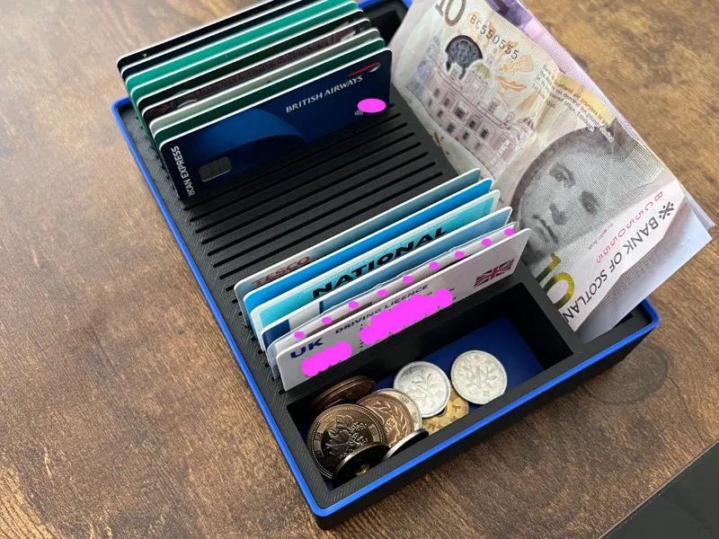 Gridfinity Bank Card and Money Holder