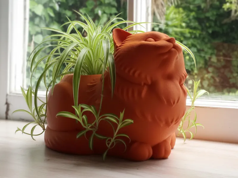 Chunky Cat Planter