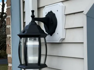 3" Vinyl Siding Exterior Light Mounting Plate