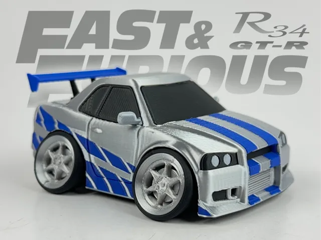 Tooned NISSAN Skyline R34 GTR