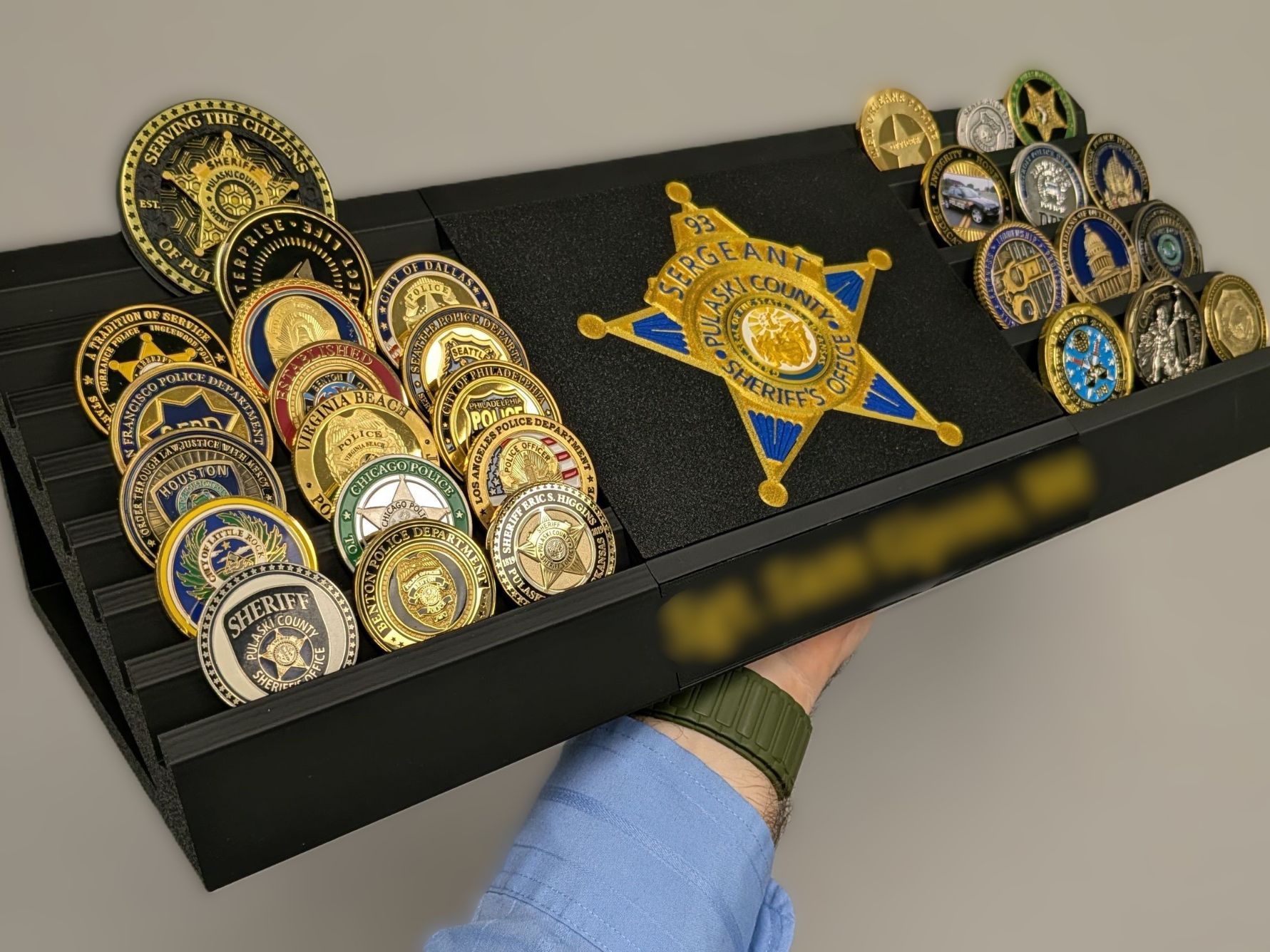 "Your Logo Here" Challenge Coin Stand