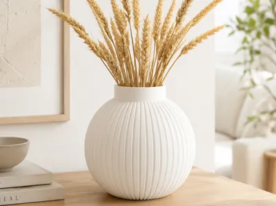 Japandi Ball Vase – Nordic Decorative Vase