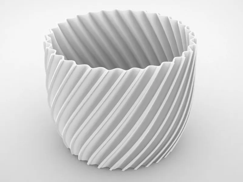 Simple small spirale vase
